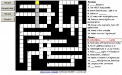 Cyberlights Lighthouses Crossword Puzzles