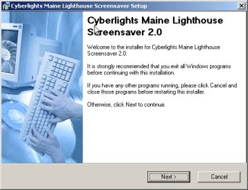 Cyberlights Lighthouses - Install Screensaver